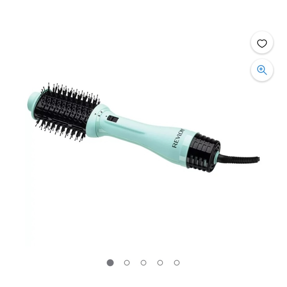 Revlon One-Step Volumizer Plus Hair Dryer and Hot Air Brush, Ice Blue Color